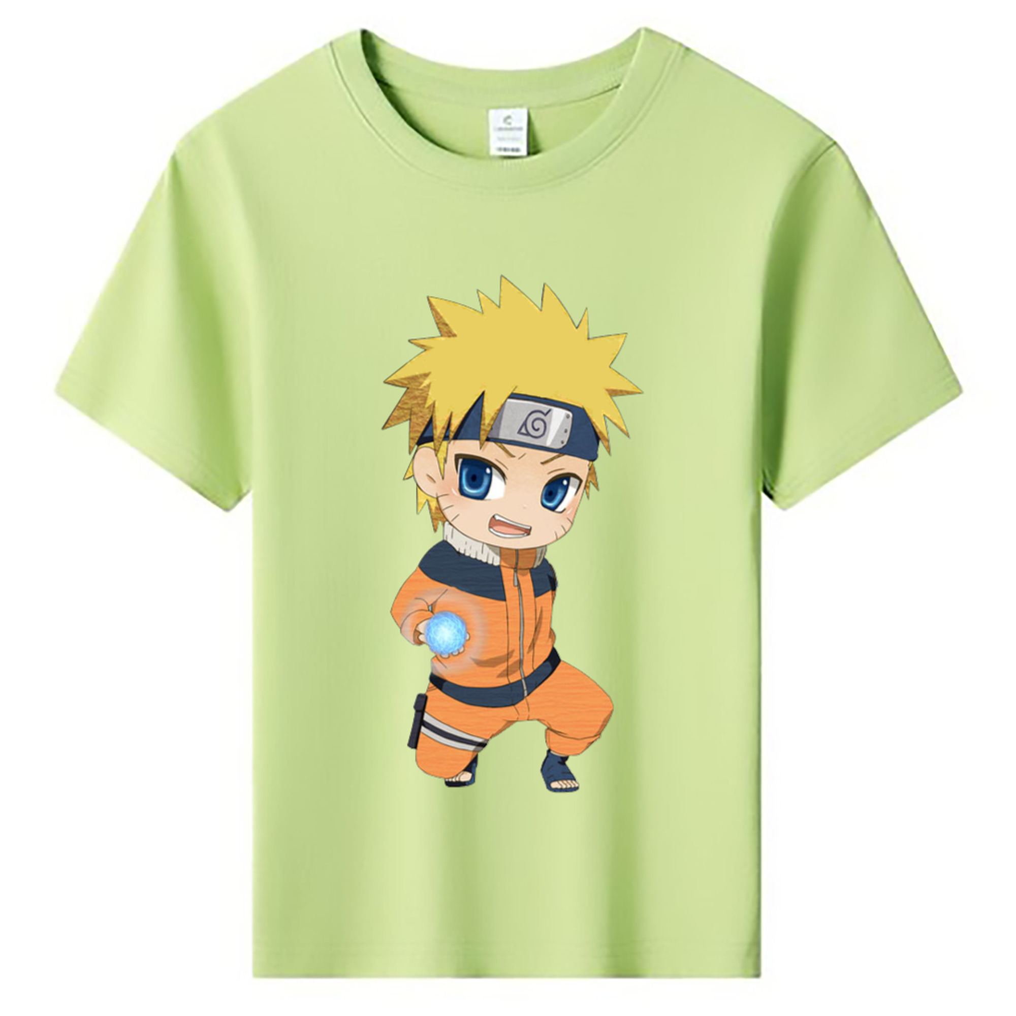 （画像用） NARUTO -ナルト- うずまき ナルト Uzumaki Naruto 綿100％キッズTシャツ（フロントプリント）